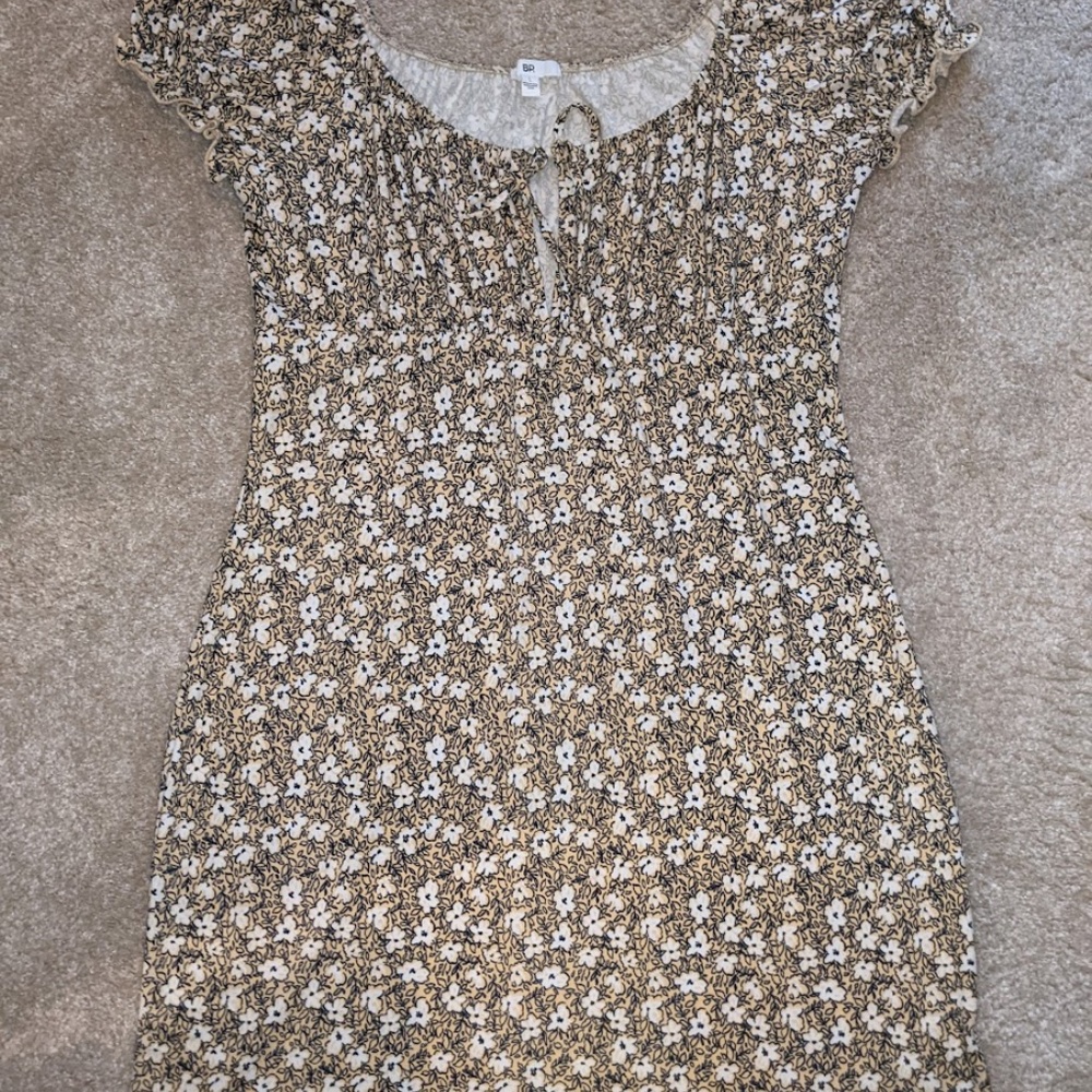 BP Yellow Floral Printed Dress